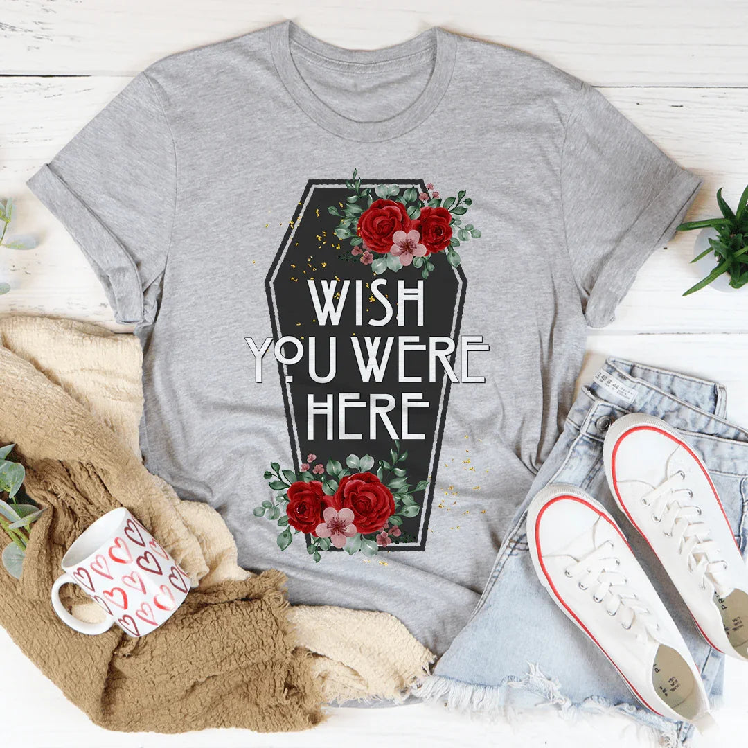 Wish You Were Here Coffin Tee - Korvel