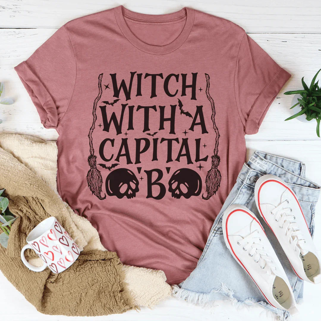 Witch With A Capital B Tee - Korvel