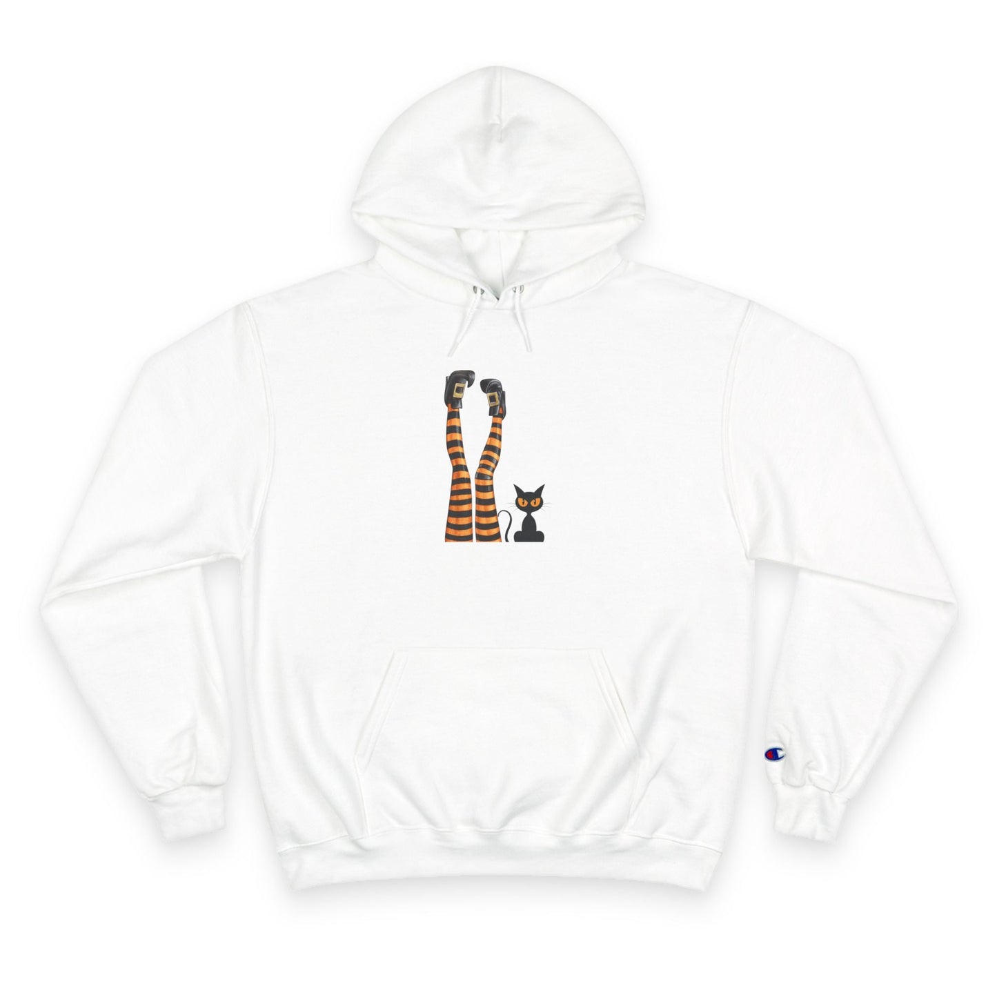 Sudadera con capucha de piernas de dama gato hechicera