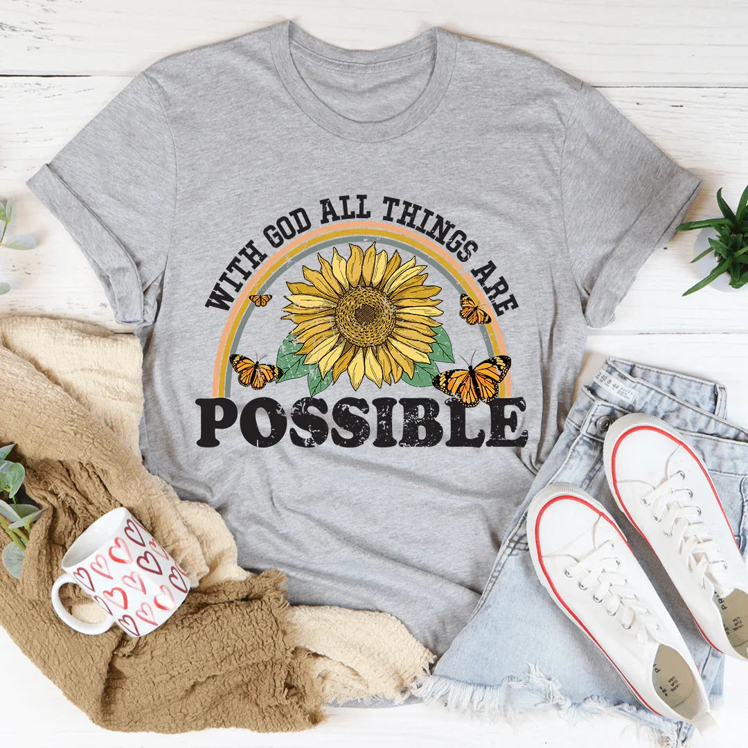 With God All Things Are Possible Tee - Korvel