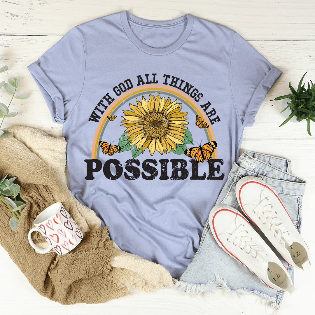 With God All Things Are Possible Tee - Korvel
