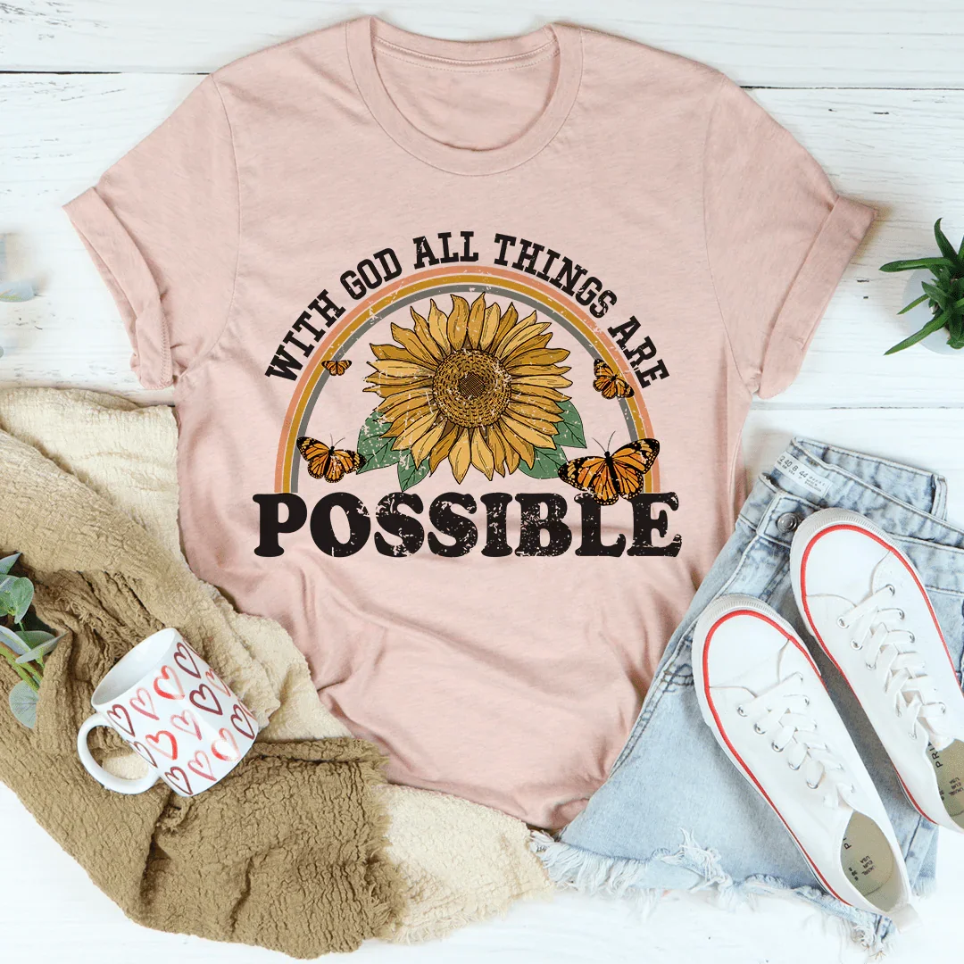 With God All Things Are Possible Tee - Korvel