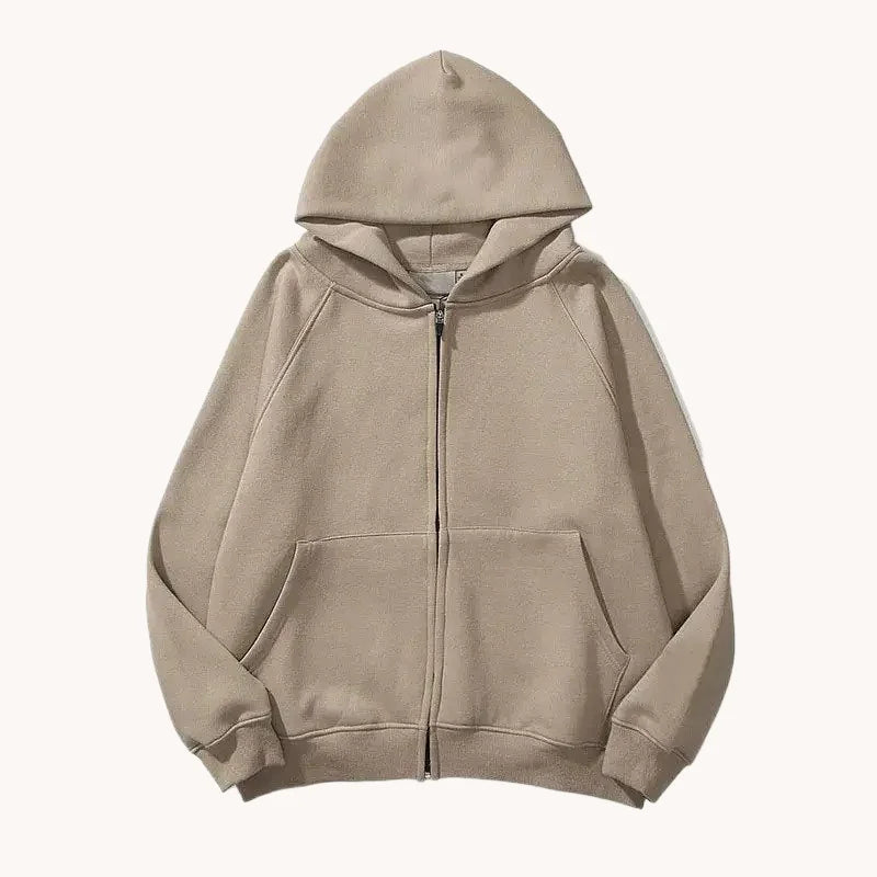 Sudadera con cremallera sencilla