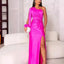 Women's Cinched Waist Slim-Fit Evening Dress