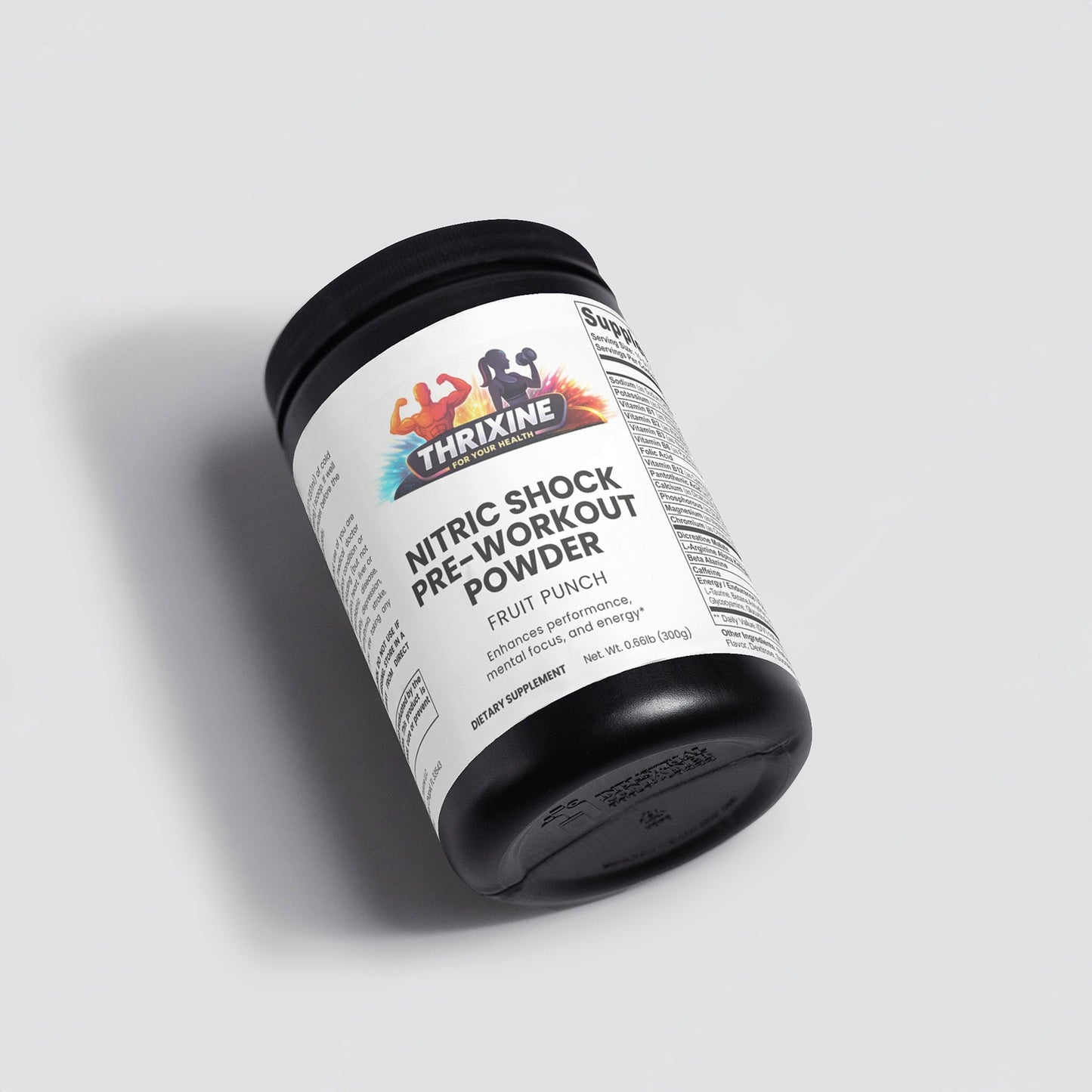 Nitric Shock Polvo Pre-Entrenamiento - Aumento de Energía Premium