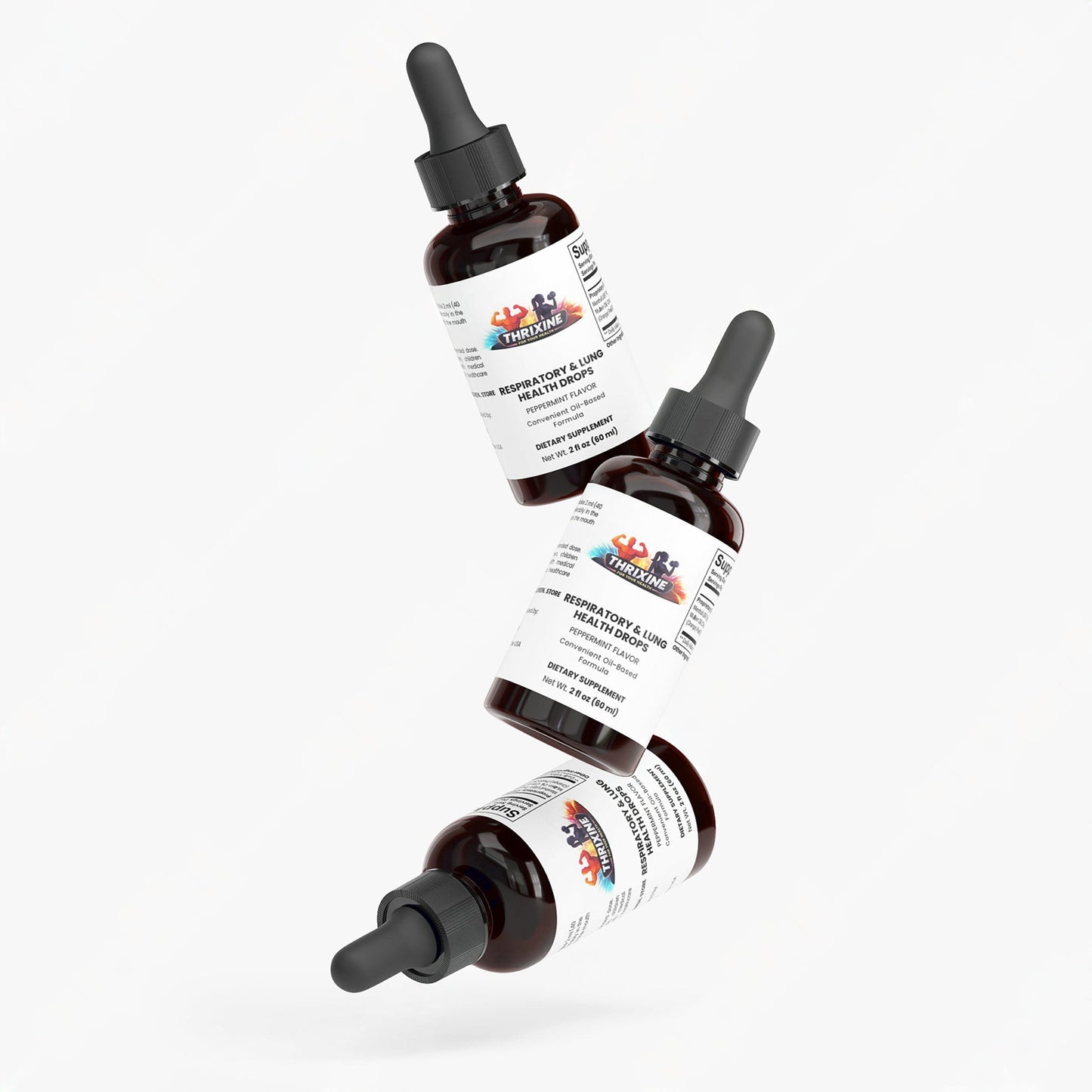 Gouttes Premium pour la Santé Respiratoire et Pulmonaire - Fabriquées aux États-Unis