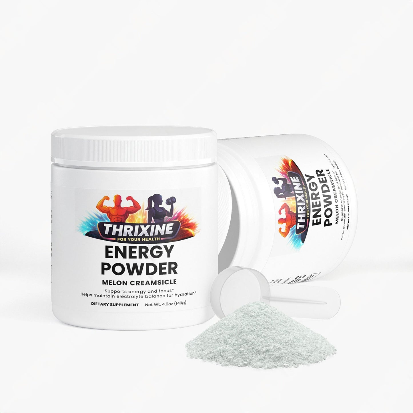 Polvo Energético Premium - Sabor Melón Crema