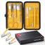 Kit de soins des ongles professionnel de 10 pièces avec étui de voyage luxueux - Jaune