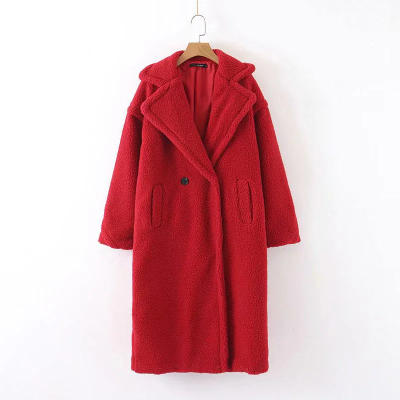 Chaqueta de Teddy de Piel Sintética de Lujo para Mujer