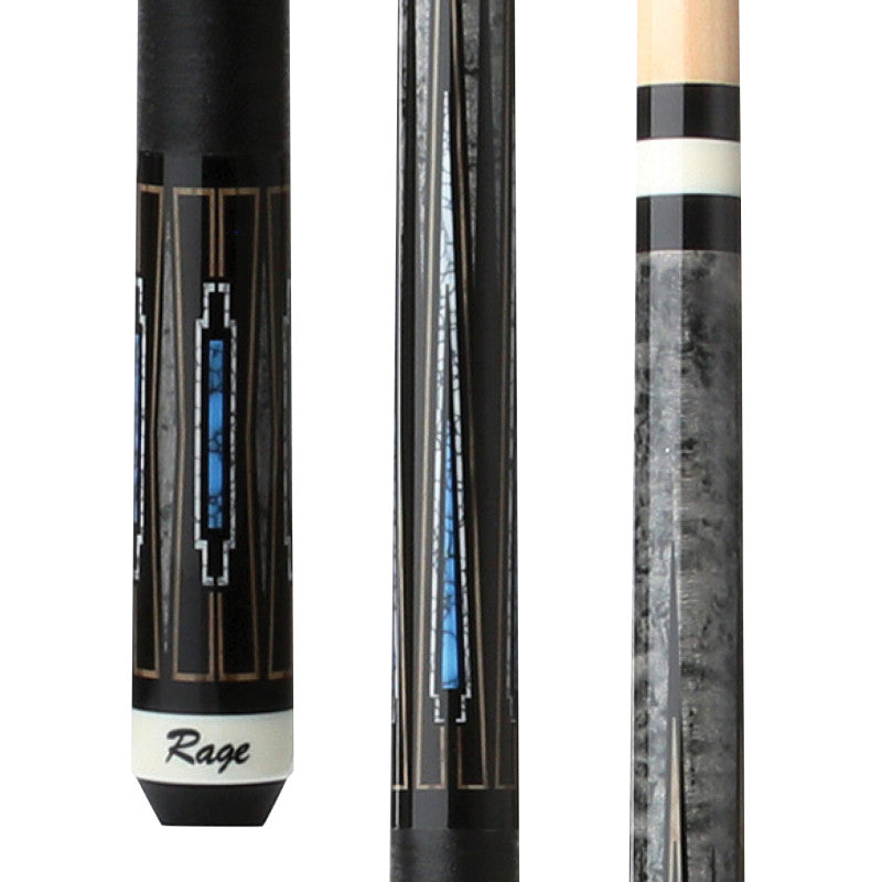 Premium Blue Deco Billiard Cue Stick - Korvel