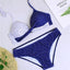 Ensemble de bikini taille haute à devant torsadé élégant pour femmes