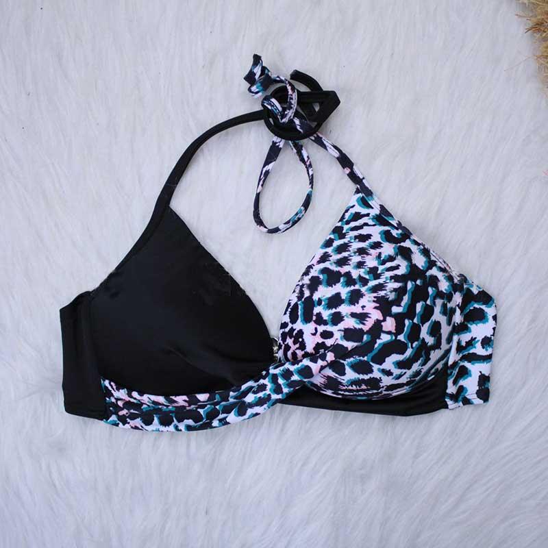 Ensemble de bikini taille haute à devant torsadé élégant pour femmes