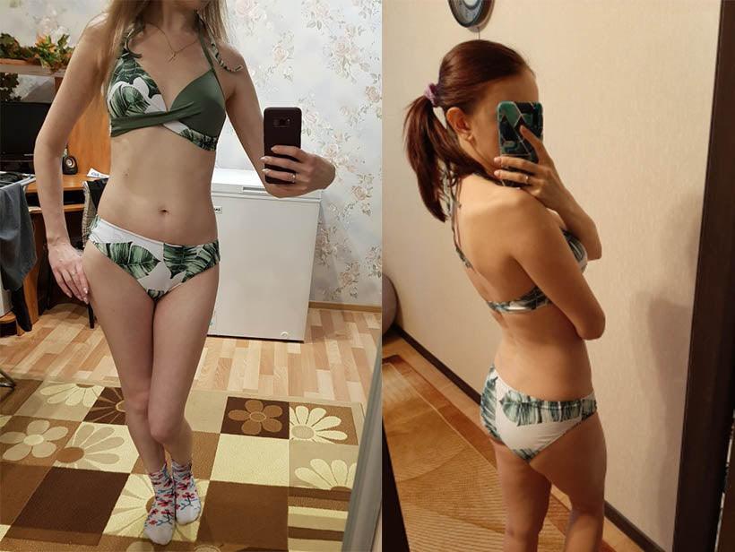 Ensemble de bikini taille haute à devant torsadé élégant pour femmes