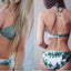 Ensemble de bikini taille haute à devant torsadé élégant pour femmes