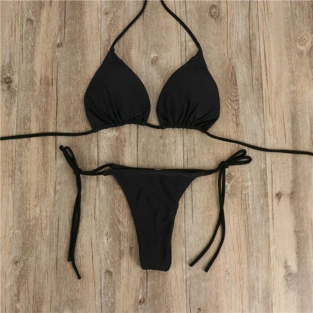 Conjunto de Bikini Push-Up Elegante para Mujeres para Playa
