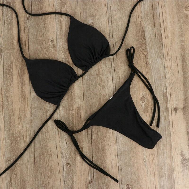 Conjunto de Bikini Push-Up Elegante para Mujeres para Playa