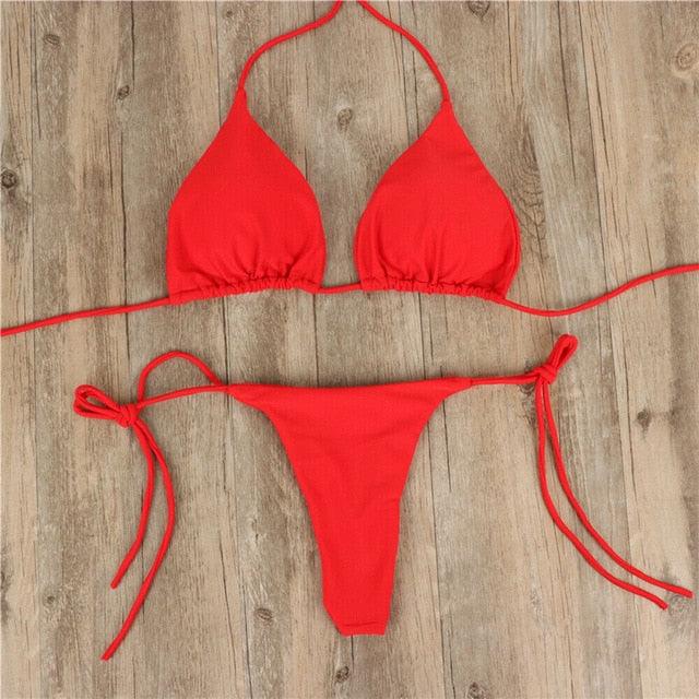 Conjunto de Bikini Push-Up Elegante para Mujeres para Playa