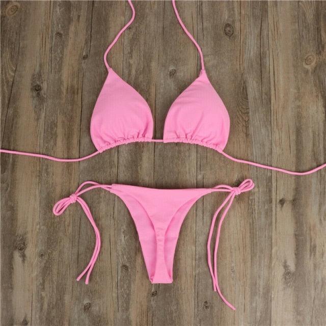 Conjunto de Bikini Push-Up Elegante para Mujeres para Playa