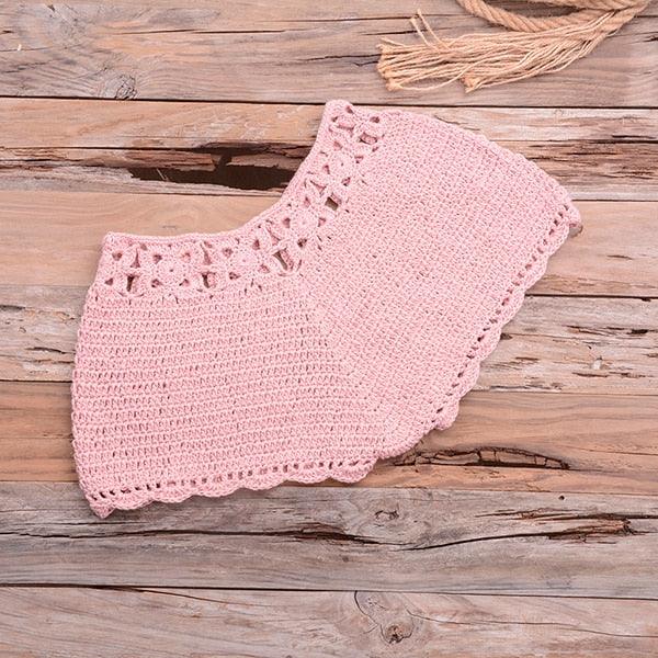Conjunto de Bikini de Algodón Tejido Premium para Mujeres