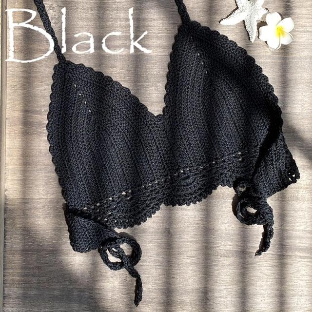 Conjunto de Bikini de Algodón Tejido Premium para Mujeres