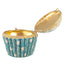 Women Blue Cupcake Evening Bag Crystal Clutch Purses Wedding Bridal Rhinestone Handbag Party Minaudiere Bag - Korvel