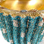 Women Blue Cupcake Evening Bag Crystal Clutch Purses Wedding Bridal Rhinestone Handbag Party Minaudiere Bag - Korvel