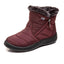 Stylish Women's Waterproof Winter Boots - Lightweight Ankle Design with Fur Lining - Korvel