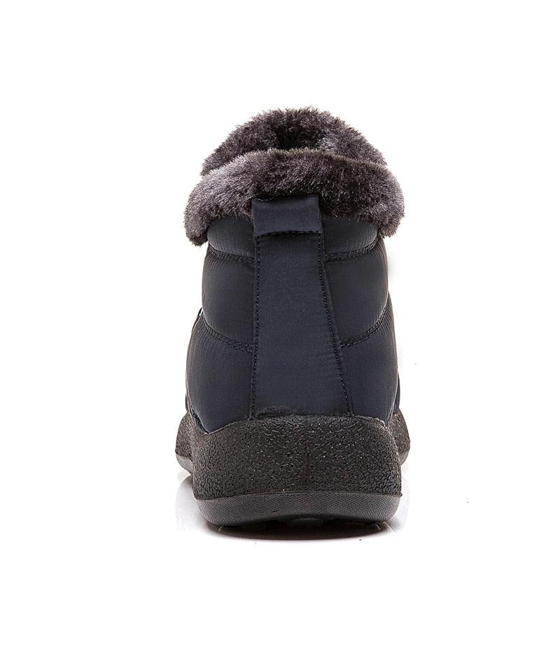 Stylish Women's Waterproof Winter Boots - Lightweight Ankle Design with Fur Lining - Korvel