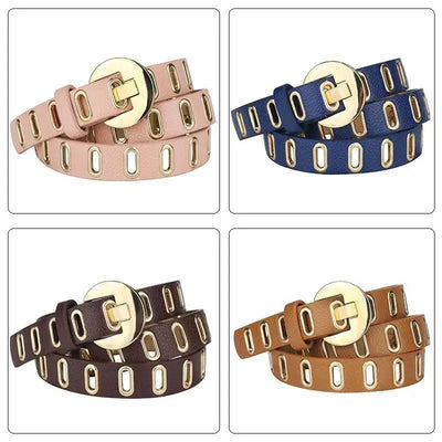 Ceinture en cuir ajustable tendance pour femmes
