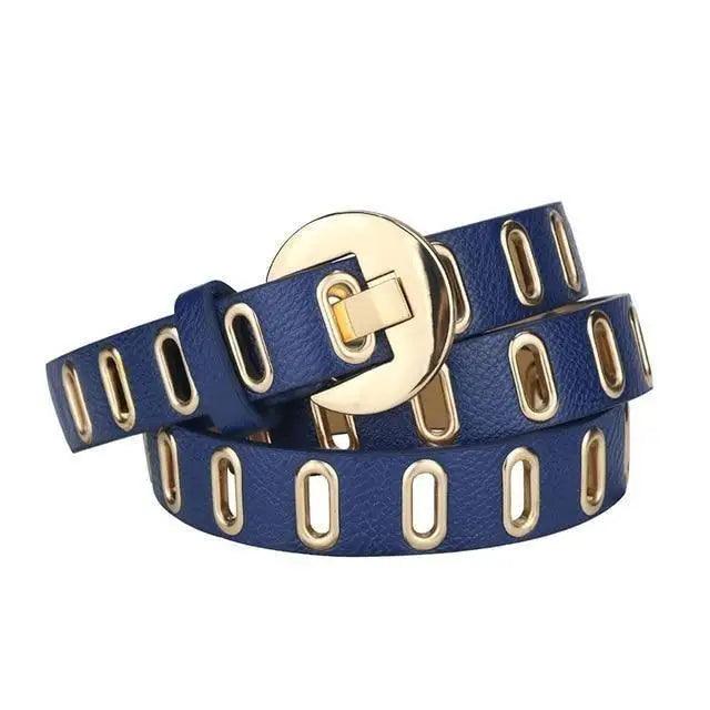 Cinturón de Cuero Ajustable para Mujeres a la Moda