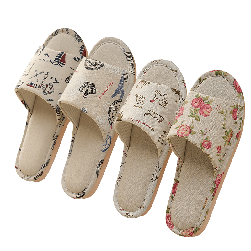 Chaussons Intérieurs Floraux Élégants pour Femmes
