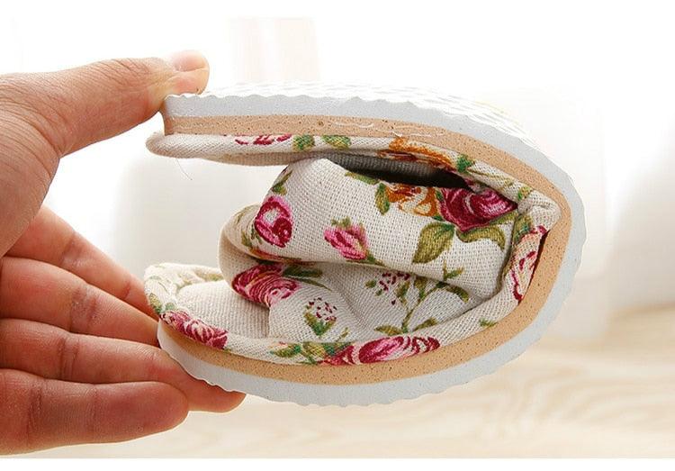 Chaussons Intérieurs Floraux Élégants pour Femmes
