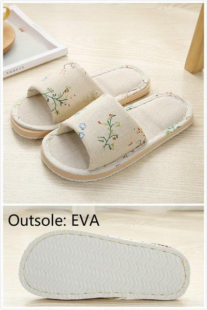 Chaussons Intérieurs Floraux Élégants pour Femmes