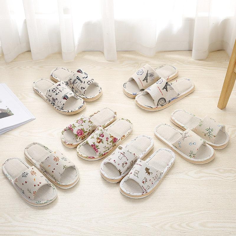 Chaussons Intérieurs Floraux Élégants pour Femmes