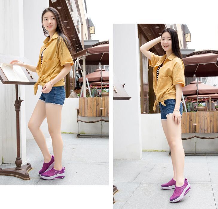 Elevate Your Style with Women's Breathable Platform Sneakers - Perfect for Every Occasion - Korvel