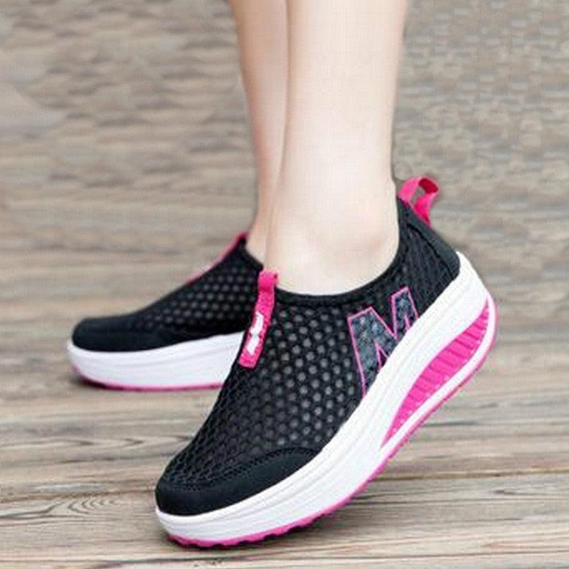 Elevate Your Style with Women's Breathable Platform Sneakers - Perfect for Every Occasion - Korvel