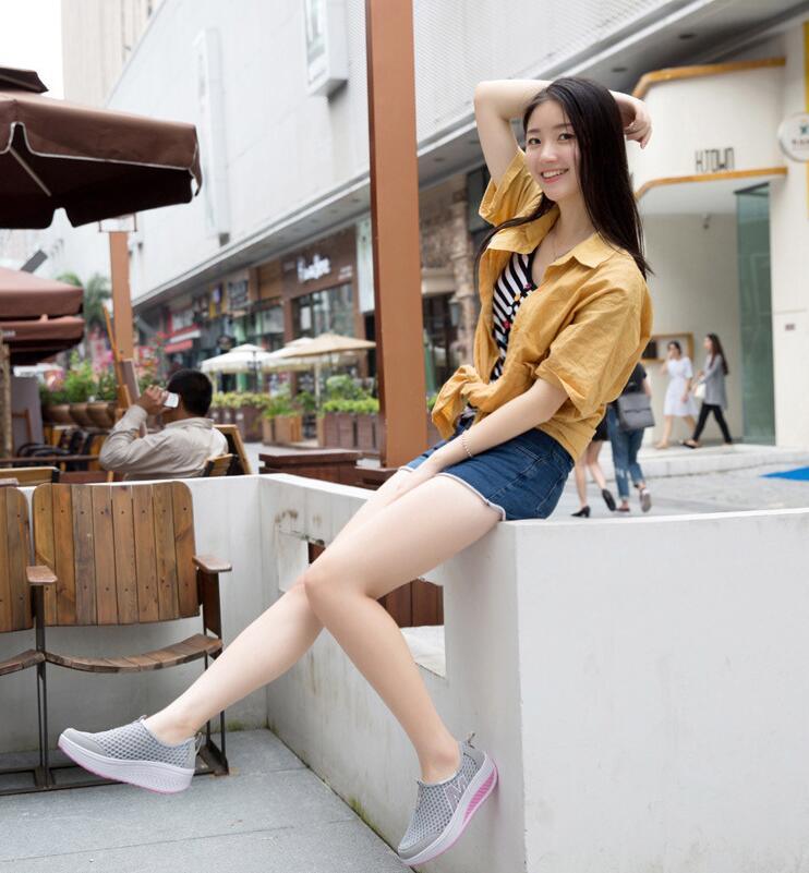Elevate Your Style with Women's Breathable Platform Sneakers - Perfect for Every Occasion - Korvel