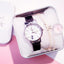 Ensemble de Montres pour Femmes avec Cadran Chat Charmant et Bracelet en Cuir Rose