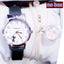 Ensemble de Montres pour Femmes avec Cadran Chat Charmant et Bracelet en Cuir Rose