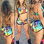 Floral High Waist Bikini Set for Women - Stylish Crop Top Swimwear - Korvel