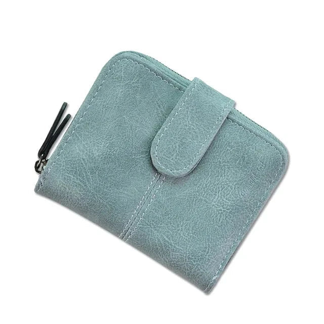 Women Cute Short Money Wallets With Zipper Female Small Wallet Lady Coin Purse Card Wallet Purses - Korvel