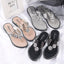 Sandales de Plage en Cristal et Rhinestones pour Femmes Élégantes