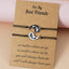 Unisex Black and White Fish Bracelet - Adjustable Friendship Gift