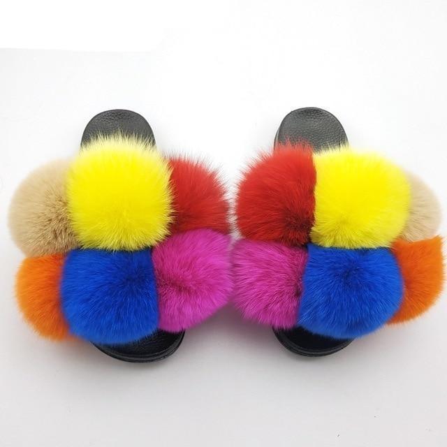 Chaussons en fausse fourrure pour femmes - Confortables et élégants