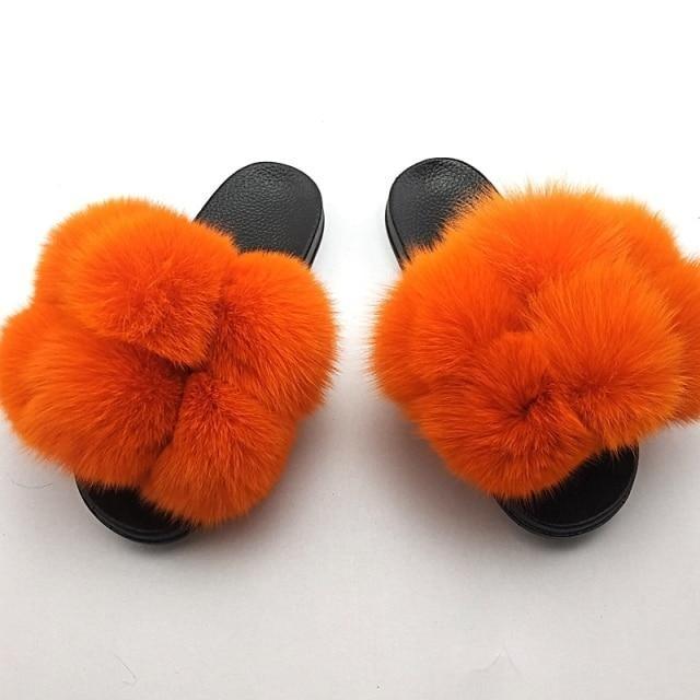 Chaussons en fausse fourrure pour femmes - Confortables et élégants