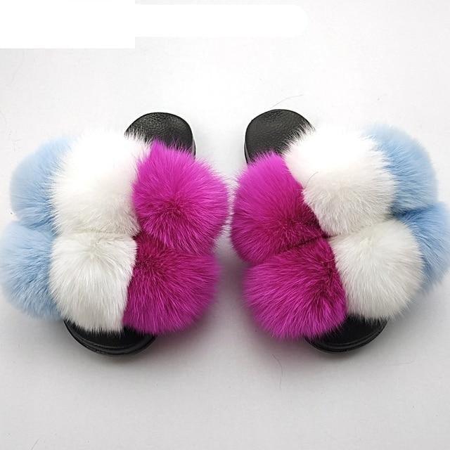 Chaussons en fausse fourrure pour femmes - Confortables et élégants