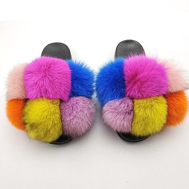 Chaussons en fausse fourrure pour femmes - Confortables et élégants