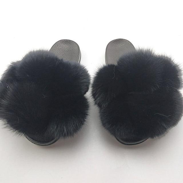Chaussons en fausse fourrure pour femmes - Confortables et élégants