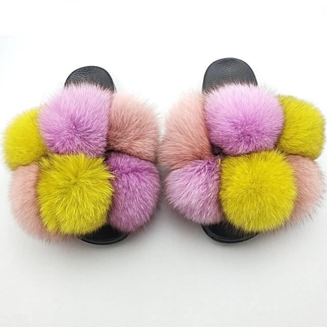 Chaussons en fausse fourrure pour femmes - Confortables et élégants