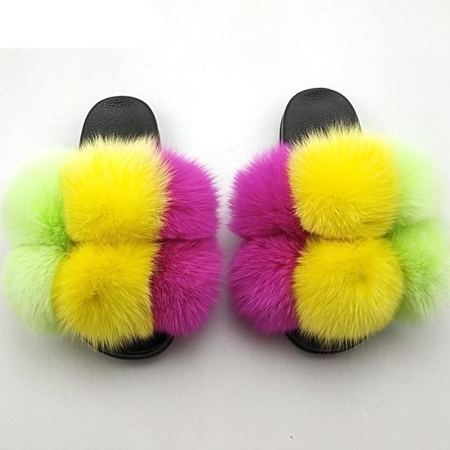 Chaussons en fausse fourrure pour femmes - Confortables et élégants